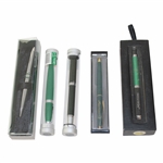 Five (5) Various Masters Tournament Ball Point Pens