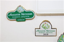 Augusta National Women's Amateur Yardage Guides, Pins, Name Tag & other - Eleven (11) Items Total