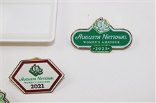 Augusta National Women's Amateur Yardage Guides, Pins, Name Tag & other - Eleven (11) Items Total