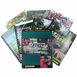 Five (5) Masters CBS Sports Guides w/Three (3) Masters Player Guides