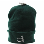 Masters Tournament Logo Dk Green Outline Logo Beanie Cap - New w/Tags