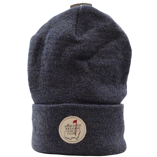 Augusta National Golf Club Navy/Charcoal Wool Beanie - New w/Tags