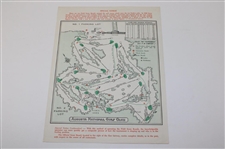 1963 Masters Tournament Friday & Saturday Pairing Sheets - Jack's First Masters Win