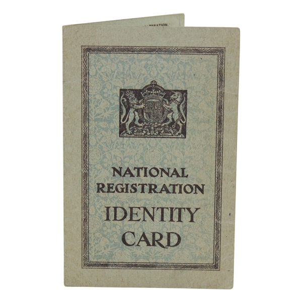 Henry Cottons Signed 1943-47 British National Registration Identification Card w/Stamps