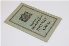 Henry Cotton's Signed 1943-47 British National Registration Identification Card w/Stamps