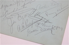 Sarazen, Cotton, Lacey, Allis, Padgham & More Signed 1930's Two-Sided Album Page