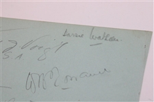 Sarazen, Cotton, Lacey, Allis, Padgham & More Signed 1930's Two-Sided Album Page