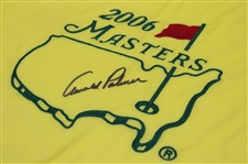 Arnold Palmer Signed 2006 Masters Tournament Embroidered Flag JSA ALOA