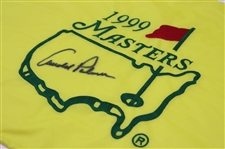 Arnold Palmer Signed 1999 Masters Tournament Embroidered Flag JSA ALOA