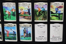1927-1997 Ryder Cup Commemorative Series Matchbooks in Shadow Box 
