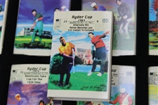 1927-1997 Ryder Cup Commemorative Series Matchbooks in Shadow Box 