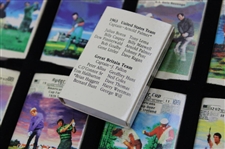 1927-1997 Ryder Cup Commemorative Series Matchbooks in Shadow Box 