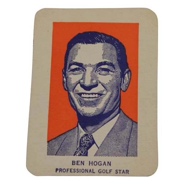Ben Hogan Golf Card 1952 Wheaties Portrait-Hand Cut Golf Card