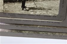 Four (4) Vintage Harry Vardon Bay State Publishing Golf Stereocards #385, #407, #418 & #419