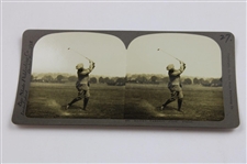 Four (4) Vintage Harry Vardon Bay State Publishing Golf Stereocards #403, #414, #518 & #528