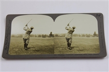 Four (4) Vintage Harry Vardon Bay State Publishing Golf Stereocards #403, #414, #518 & #528