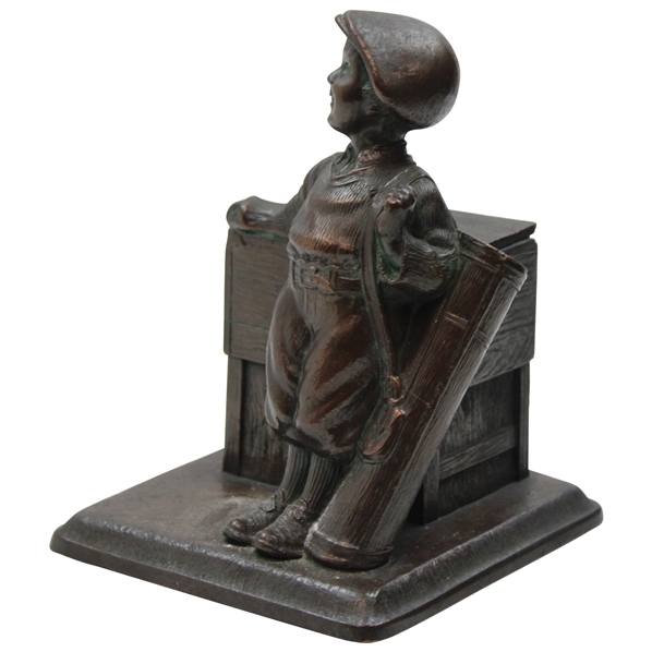Metal Caddie Statue/Storage Box