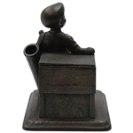 Metal Caddie Statue/Storage Box
