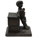 Metal Caddie Statue/Storage Box
