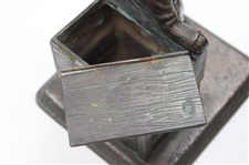 Metal Caddie Statue/Storage Box