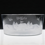 Circa 1900 Hawkes Cut Glass 19th Hole Dish/Bowl
