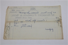1913 Robert Forgan & Son Invoice for Brassie Splice (Neck) Driver