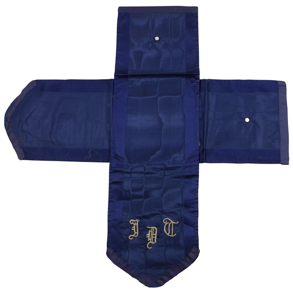 Jerry Travers Silk Handkerchief Holder With Embroidered Initials