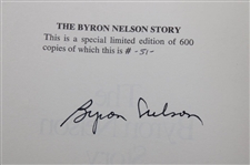 Byron Nelson Twice Signed Ltd Ed 'The Byron Nelson Story' Leather-Bound With Slipcase JSA ALOA