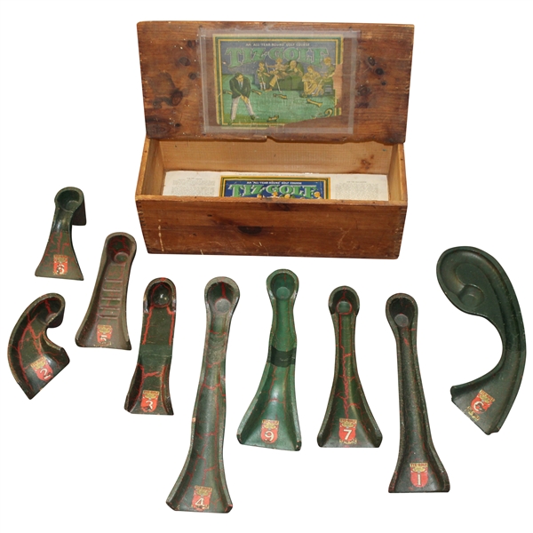 1929 Tiz-Golf an "All Year Round Golf Course" Golf Game Made by The Viophonic Corp. Pat Pend