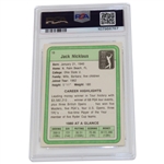 Jack Nicklaus Signed 1981 Donruss Golf #13 PSA/DNA Authentic