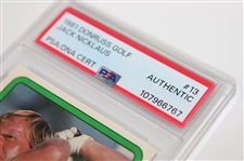 Jack Nicklaus Signed 1981 Donruss Golf #13 PSA/DNA Authentic