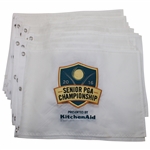 Twenty-Nine (29) 2016 Senior PGA Championship White Embroidered Flags - Rocco Mediate