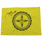 Jim Furyk Signed Olympia Fields Yellow Screen Flag - Site of 2003 US Open Win JSA ALOA