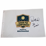 Rocco Mediate Signed 2016 Senior PGA Championship Embroidered Flag w/2016 Champion JSA ALOA