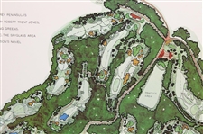 1974 Spyglass Hill Golf Course Pebble Beach JP Izatt Visual Survey Course Map
