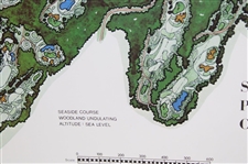 1974 Spyglass Hill Golf Course Pebble Beach JP Izatt Visual Survey Course Map