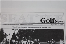 September 15, 1992 Seattle Golf News Tiger Woods Shows Off His Amazing Skills At Jefferson Park