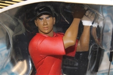 2009 Upper Deck All Star Vinyl Tiger Woods w/Tiger Woods 2000 US Open & British Open 'Tiger Slam' Bobble-Heads