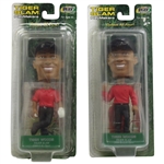 2009 Upper Deck All Star Vinyl Tiger Woods w/Tiger Woods 2000 US Open & British Open 'Tiger Slam' Bobble-Heads