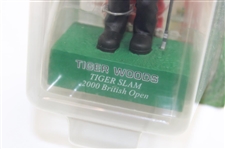 2009 Upper Deck All Star Vinyl Tiger Woods w/Tiger Woods 2000 US Open & British Open 'Tiger Slam' Bobble-Heads
