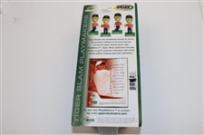 2009 Upper Deck All Star Vinyl Tiger Woods w/Tiger Woods 2000 US Open & British Open 'Tiger Slam' Bobble-Heads