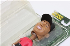 2009 Upper Deck All Star Vinyl Tiger Woods w/Tiger Woods 2000 US Open & British Open 'Tiger Slam' Bobble-Heads