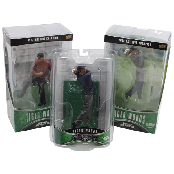 1997, Tiger for Tiger & 2000 US Open Champion Tiger Woods Pro Shots Figures in Unopened Boxes