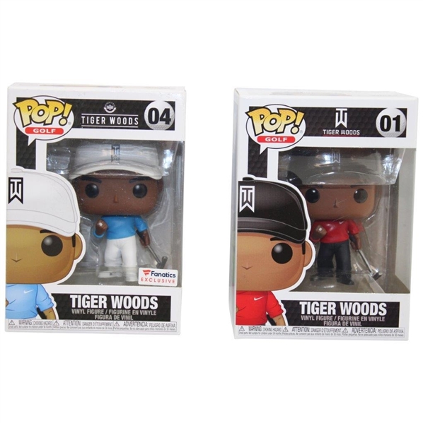Tiger Woods Pop! Golf Funko Pop #01 & #04 in Original Unopened Boxes
