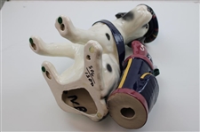 Limited Edition Porcelain Caddy Dog Statue with Bag & Clubs #506/1500