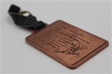 Jones, Hagen, Palmer & Hogan Engraved Signatures Commemorative PGA BagTag 