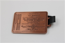 Jones, Hagen, Palmer & Hogan Engraved Signatures Commemorative PGA BagTag 