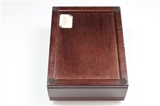 Old Tom Morris Hinged Wood & Ceramic Display Box