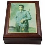 Bobby Jones Hinged Wood & Ceramic Display Box