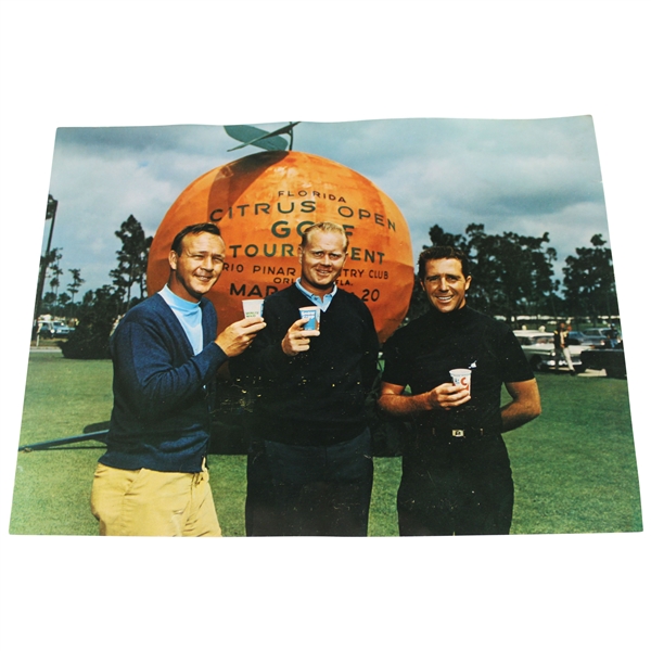 Big Three Palmer, Nicklaus & Player Color Photo at the Florida Citrus Open Golf Tournament